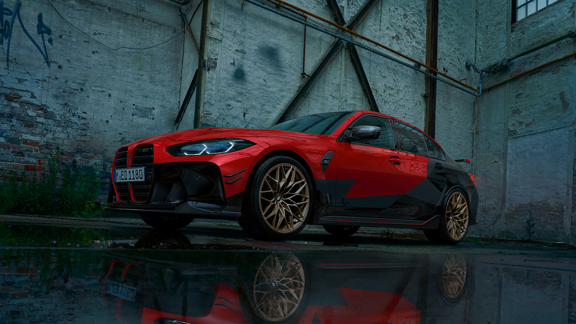 BMW M3 G80 przedni półprofil Akcesoria BMW M Performance Parts BMW M3 G80 przedni półprofil