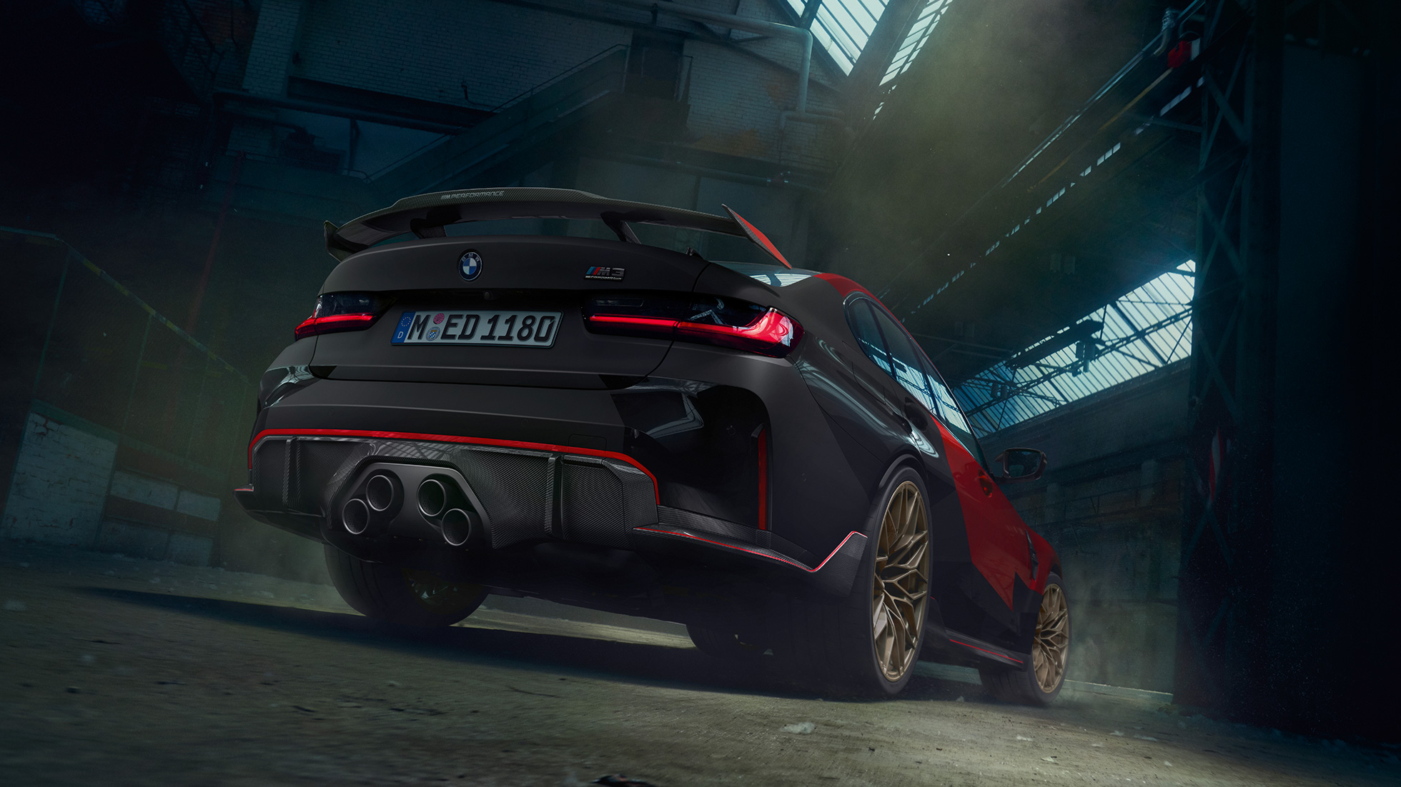 BMW M3 G80, tylny półprofil Akcesoria BMW M Performance Parts BMW M3 G80 tylny półprofil