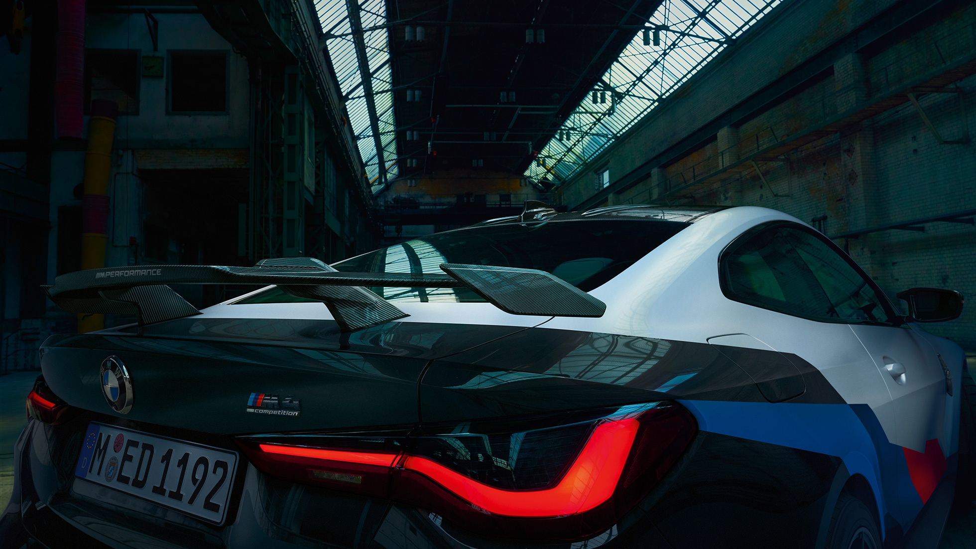 BMW M4 G82 zbliżenie tyłu Akcesoria BMW M Performance Parts BMW M4 G82 zbliżenie tyłu