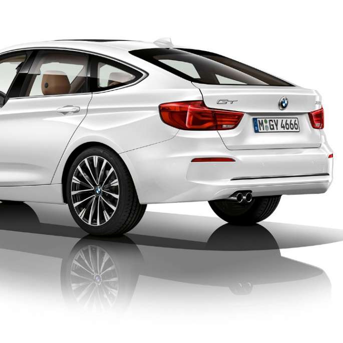 BMW serii 3 Gran Turismo, model Luxury Line, półprofil z tyłu BMW serii 3 Gran Turismo, model Luxury Line, półprofil z tyłu