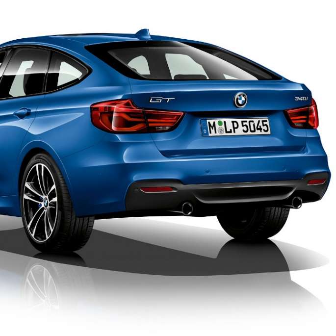 BMW serii 3 Gran Turismo, model M Sport, półprofil z tyłu BMW serii 3 Gran Turismo, model M Sport, półprofil z tyłu