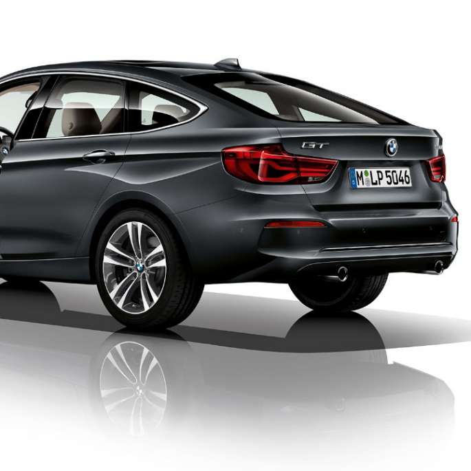 BMW serii 3 Gran Turismo, model Sport Line, półprofil z tyłu BMW serii 3 Gran Turismo, model Sport Line, półprofil z tyłu